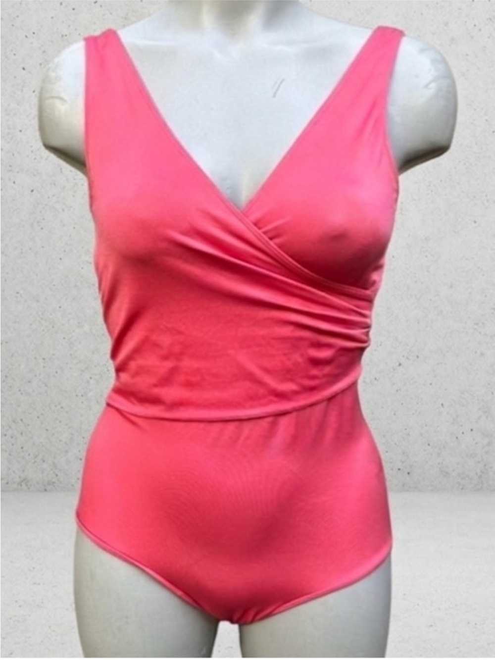 Vintage 80s pink leotard bodysuit ballet core sz large